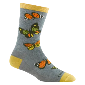 Women's Darn Tough Flutter Crew Lightweight Lifestyle Sock Color: Seafoam