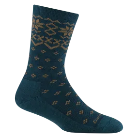 Women's Darn Tough Shetland Crew Lightweight Lifestyle Sock Color: Dark Teal