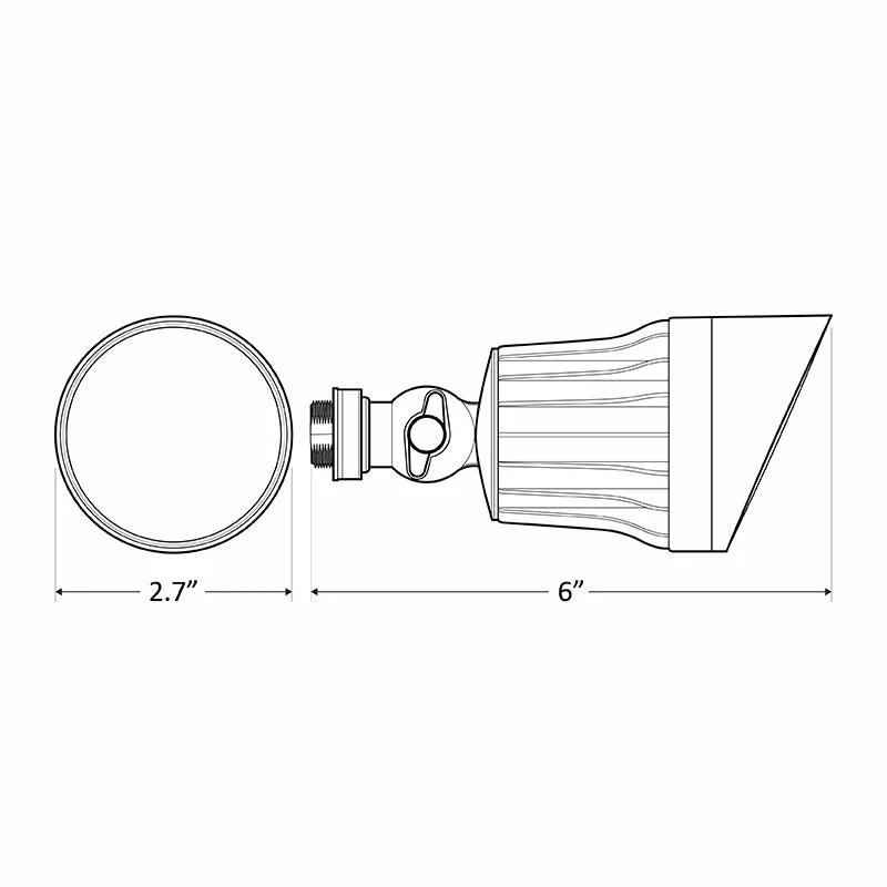 10W LED Weatherproof Flood Head, 5000K