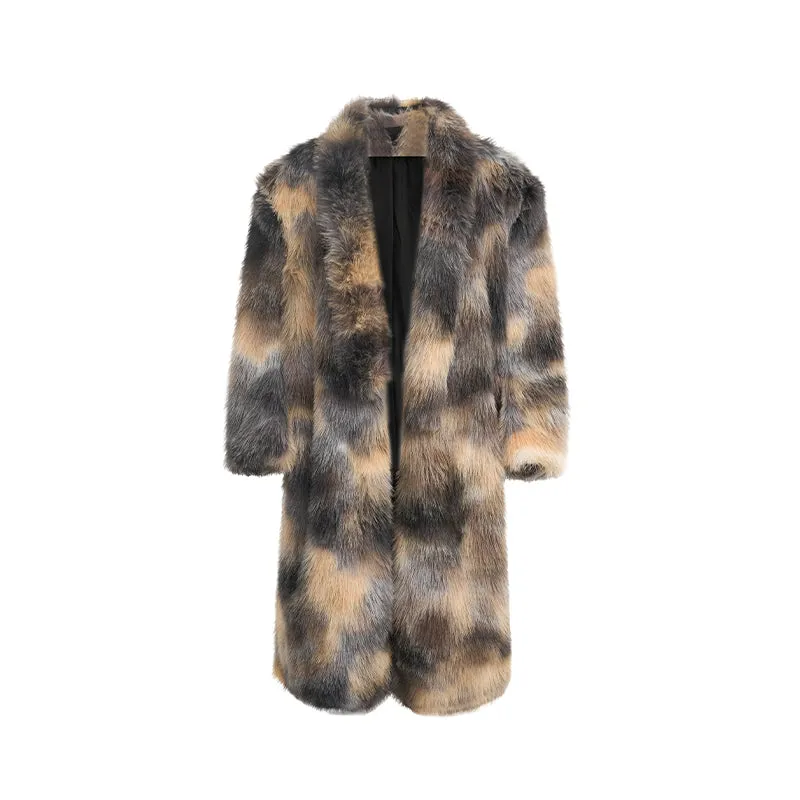 【24s Dec.】Luxurious Faux Mink Fur Coat（Send Scarf）