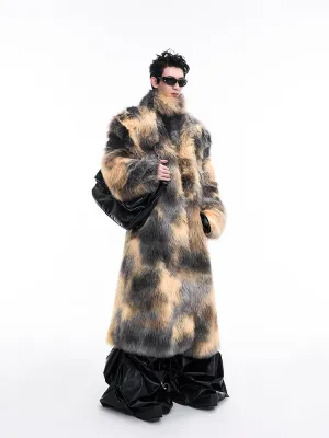 【24s Dec.】Luxurious Faux Mink Fur Coat（Send Scarf）