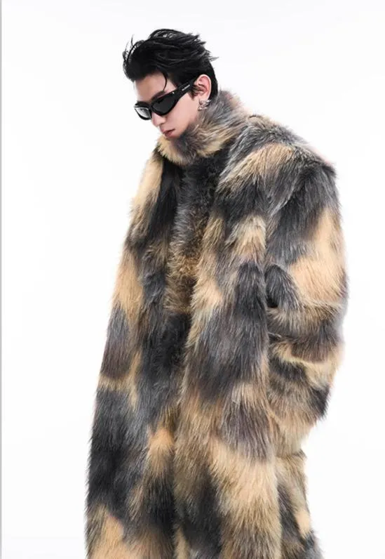 【24s Dec.】Luxurious Faux Mink Fur Coat（Send Scarf）