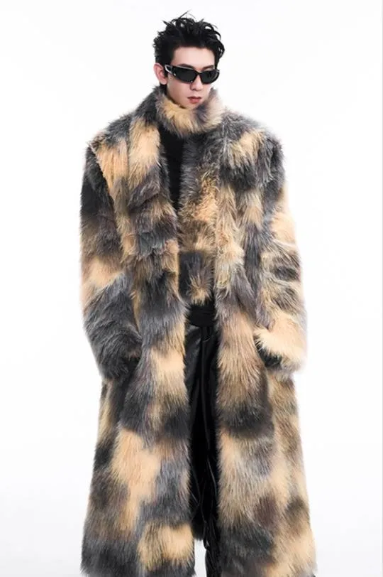 【24s Dec.】Luxurious Faux Mink Fur Coat（Send Scarf）