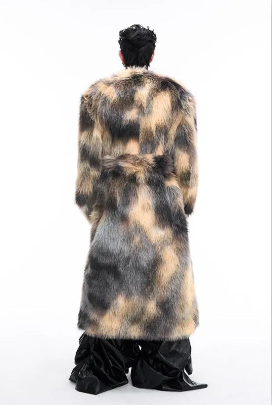 【24s Dec.】Luxurious Faux Mink Fur Coat（Send Scarf）