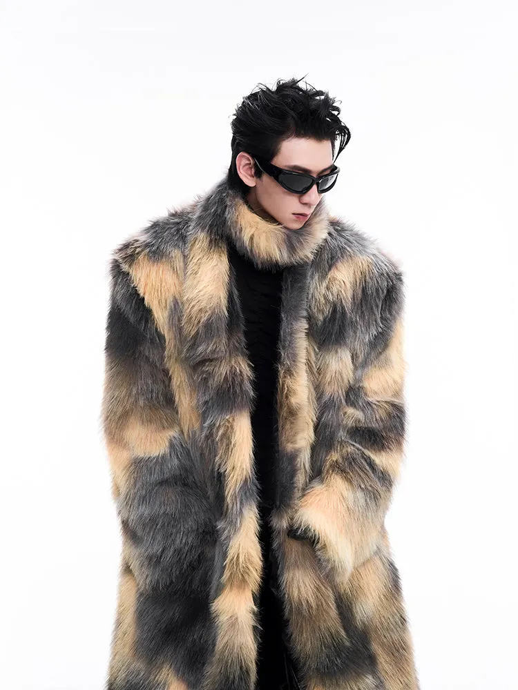 【24s Dec.】Luxurious Faux Mink Fur Coat（Send Scarf）