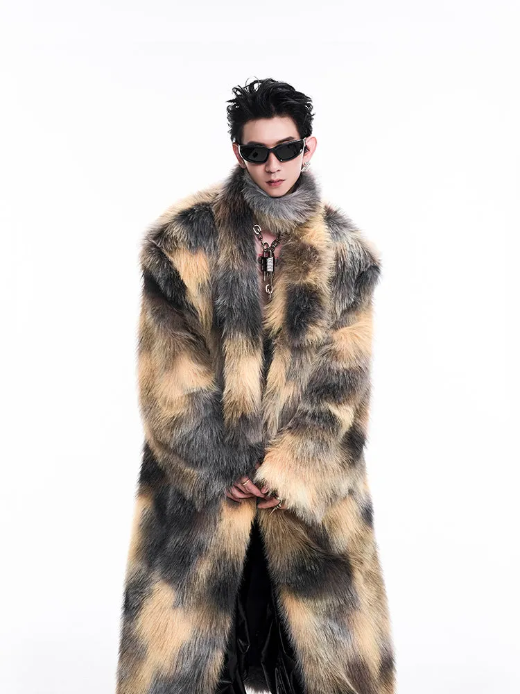 【24s Dec.】Luxurious Faux Mink Fur Coat（Send Scarf）