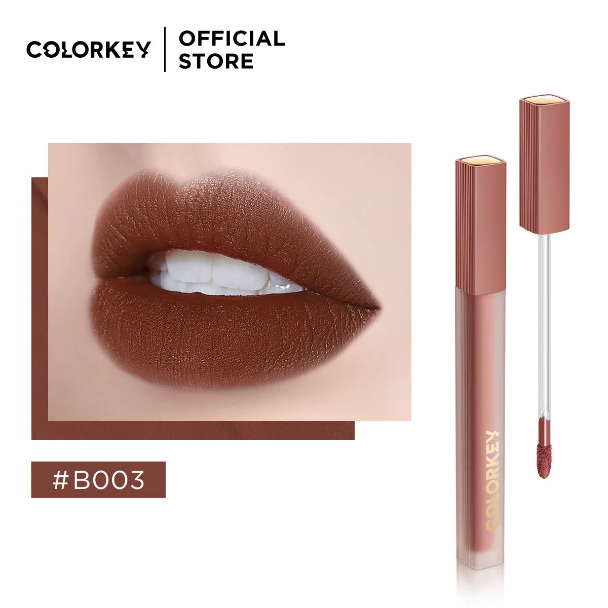 Airy Lip Gloss Super Matte Series B003 Brown