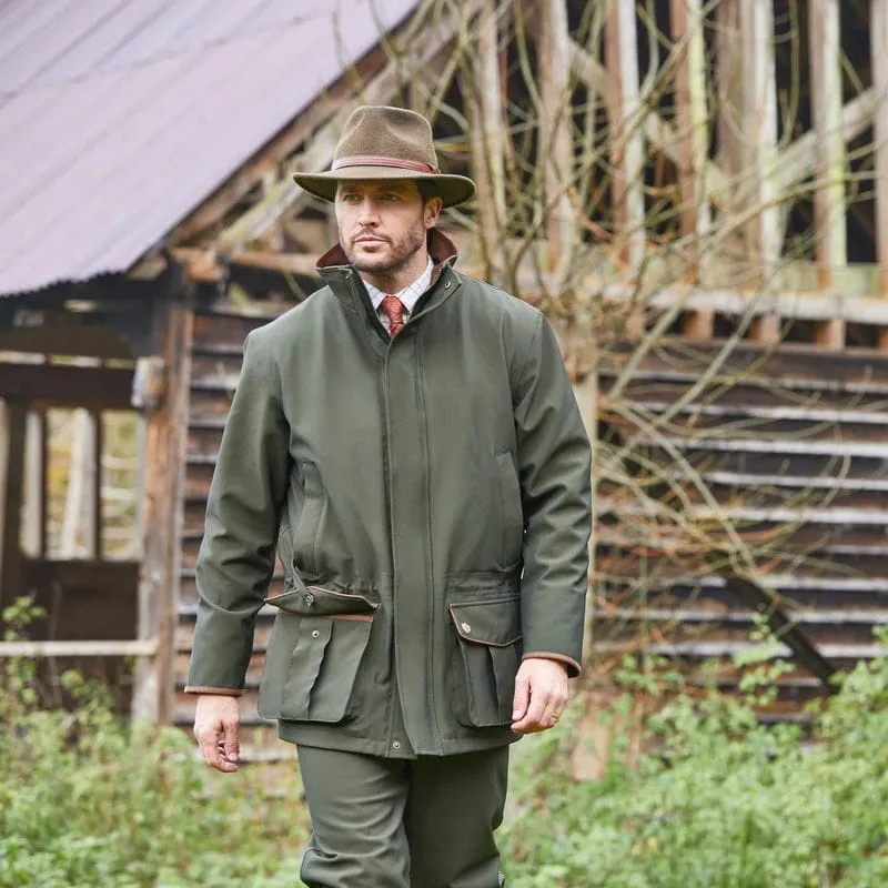 Alan Paine Stancombe Waterproof Mens Coat - Olive