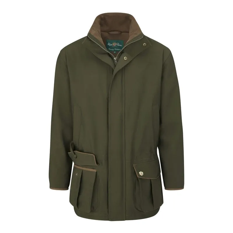 Alan Paine Stancombe Waterproof Mens Coat - Olive