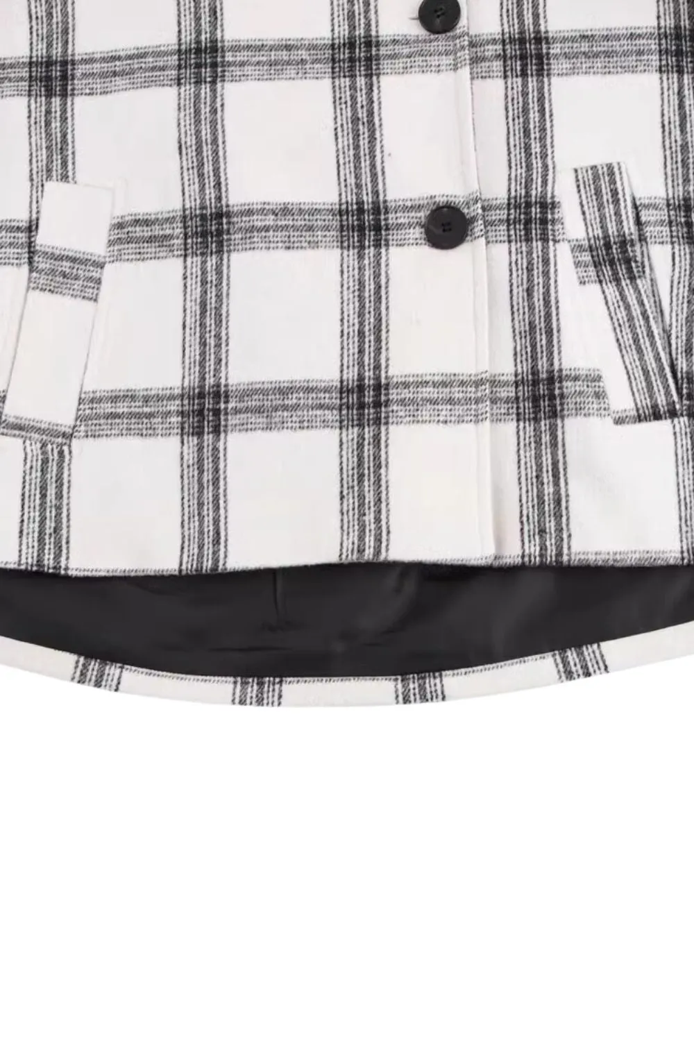 'Alvaro' Stand-Up Collar Plaid Jacket