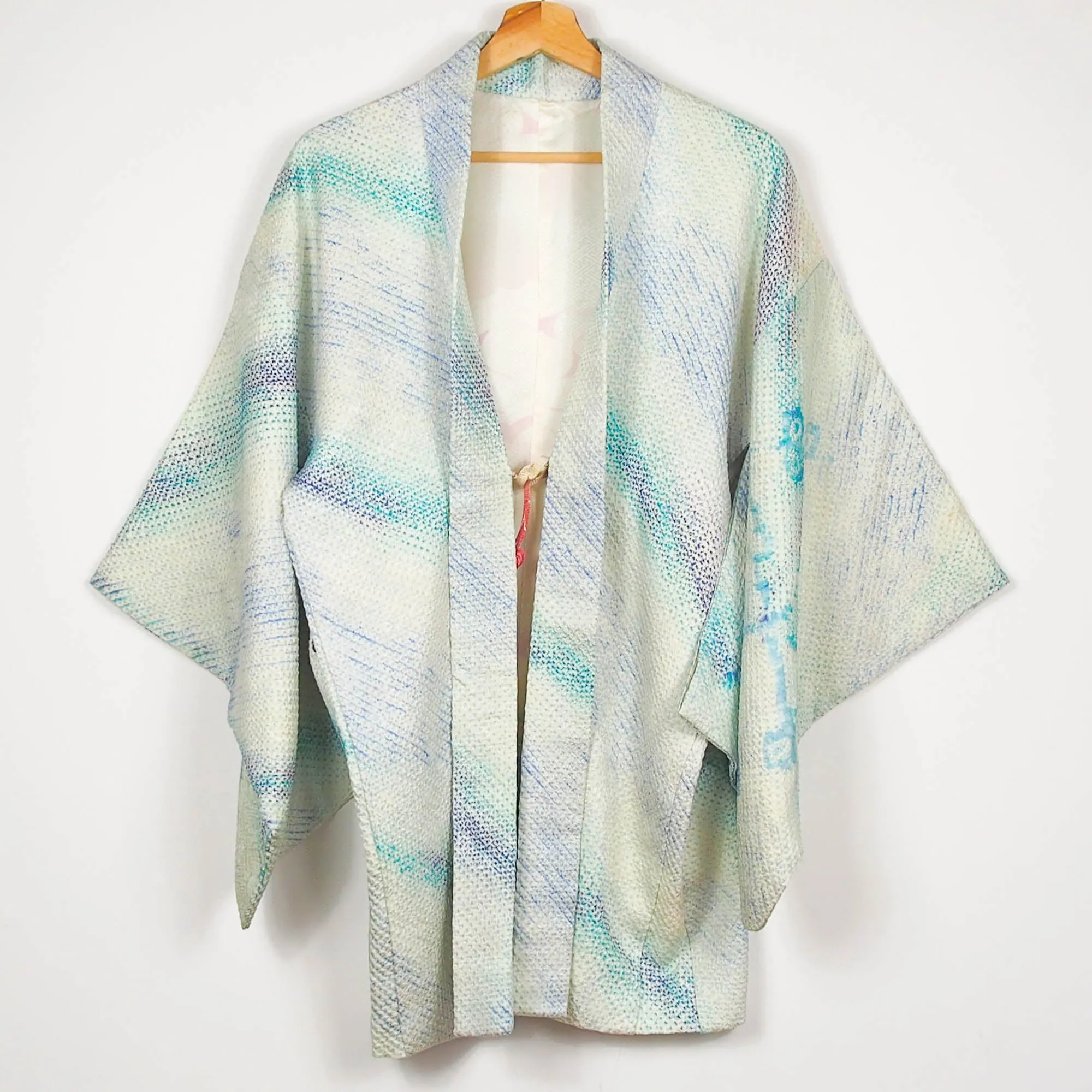 Aqua Flowers Shibori