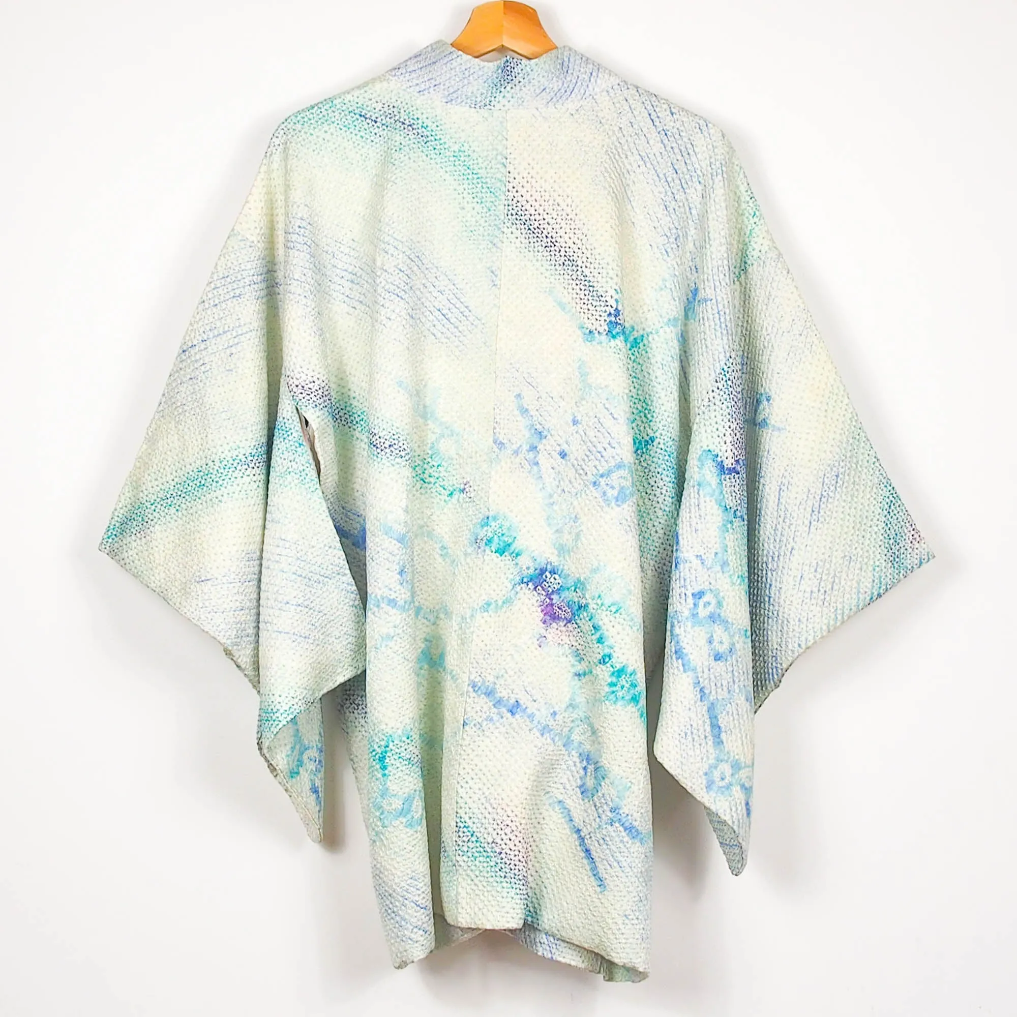 Aqua Flowers Shibori