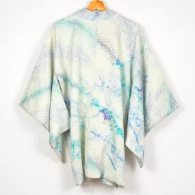 Aqua Flowers Shibori