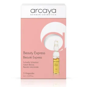 Arcaya Professional Skincare BEAUTY EXPRESS Smoothing Ampoule Serum for Fine Lines and Elasticity - 5 ampoules of 2ml | .07 fl oz