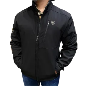 Ariat Men's Logo softshell Black & Gold Jacket