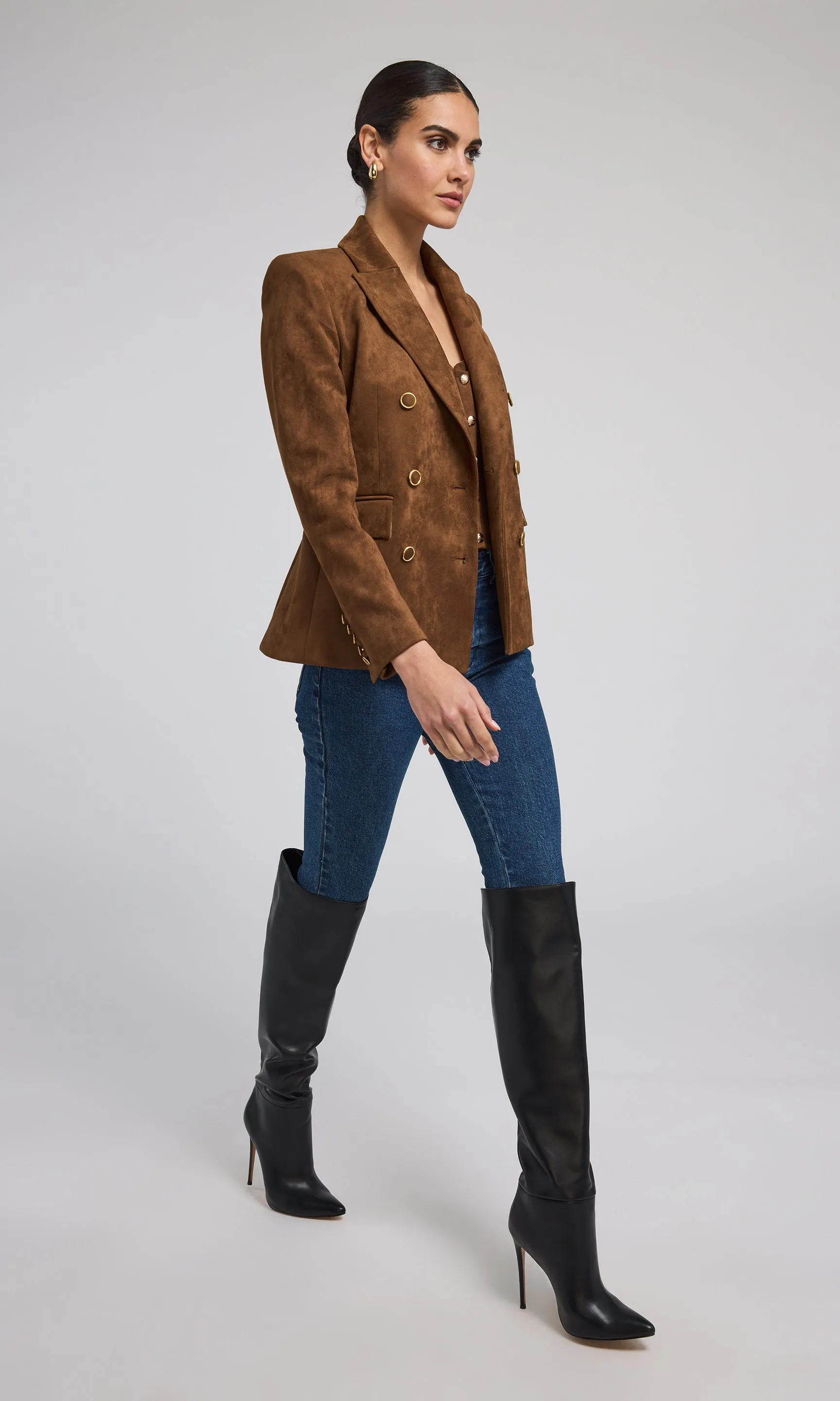 Arielle Vegan Suede Blazer