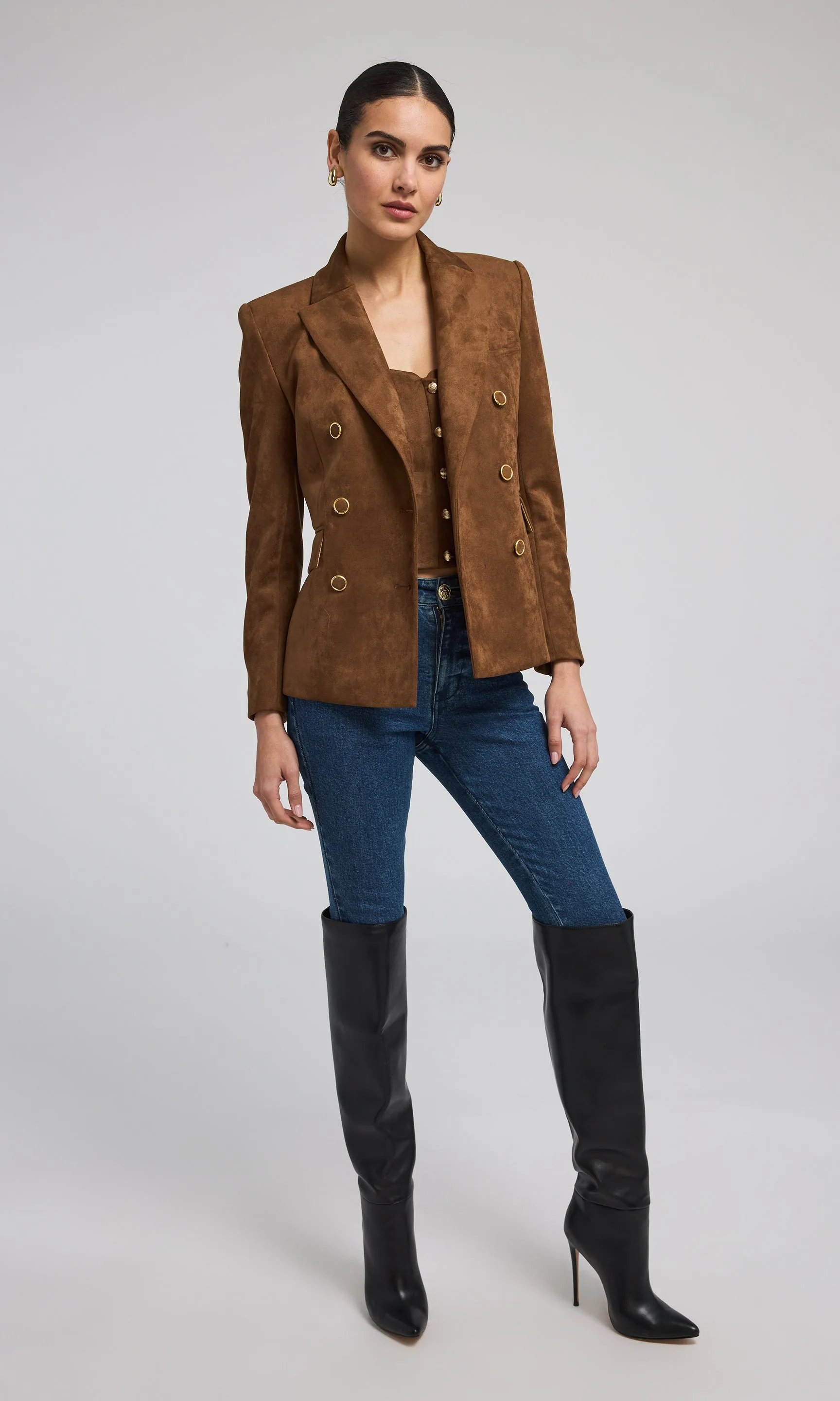 Arielle Vegan Suede Blazer