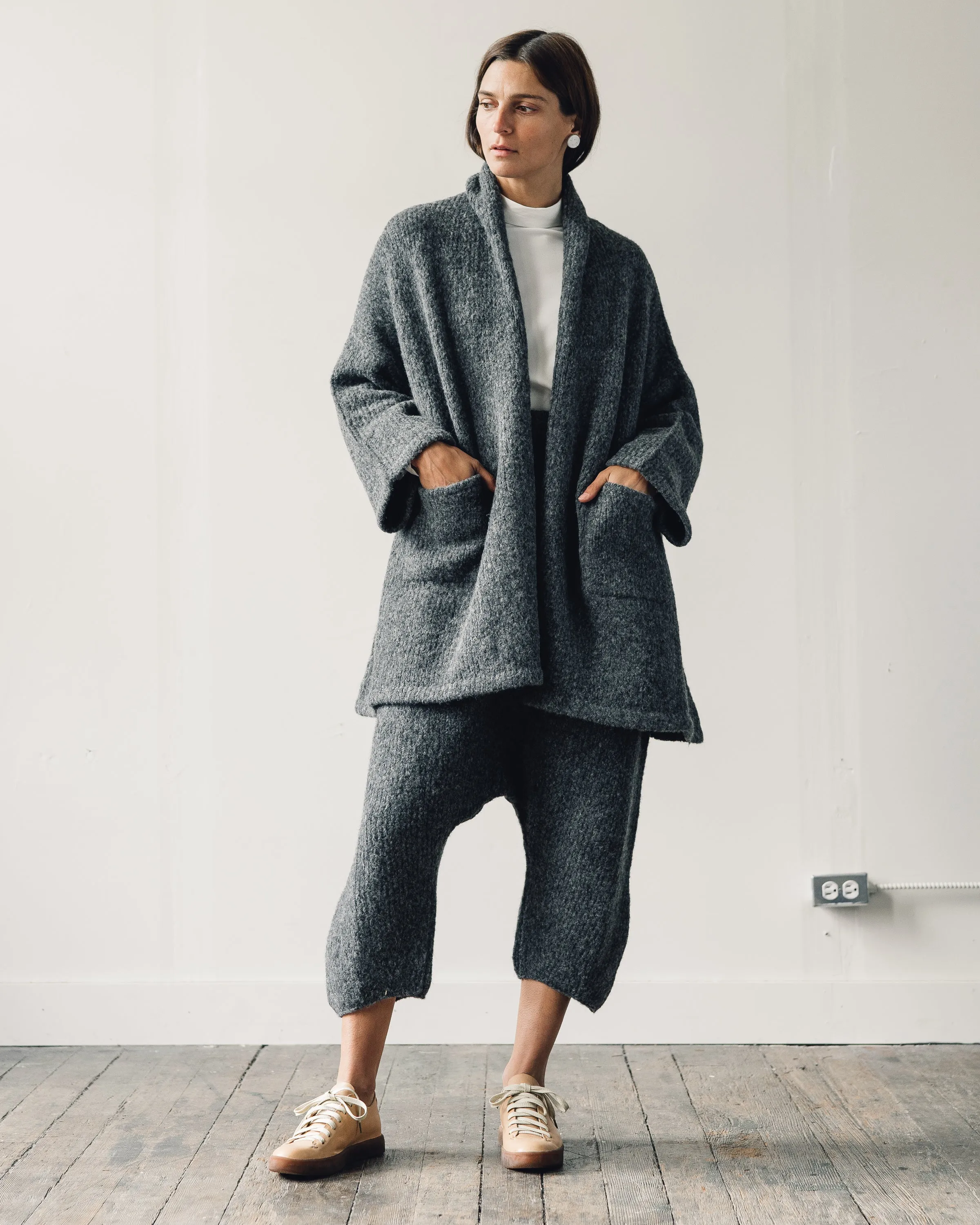 Atelier Delphine Haori Coat, Charcoal