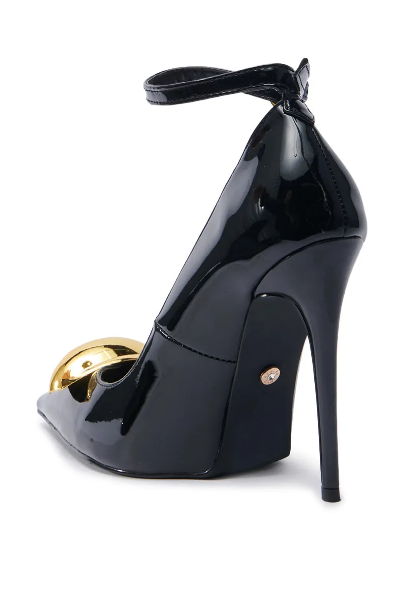 AZALEA WANG ESMARIA BLACK STILETTO PUMP