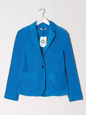 Azuurblauwe blazer | Mademoiselle YéYé superbe sonic blazer brilliant blue