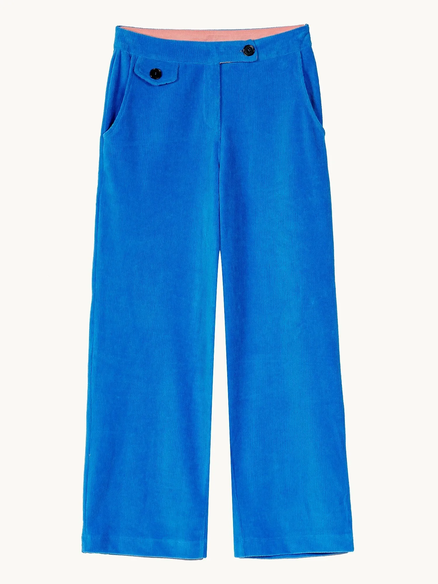 Azuurblauwe broek | Mademoiselle YéYé gin et tonique trousers brilliant blue