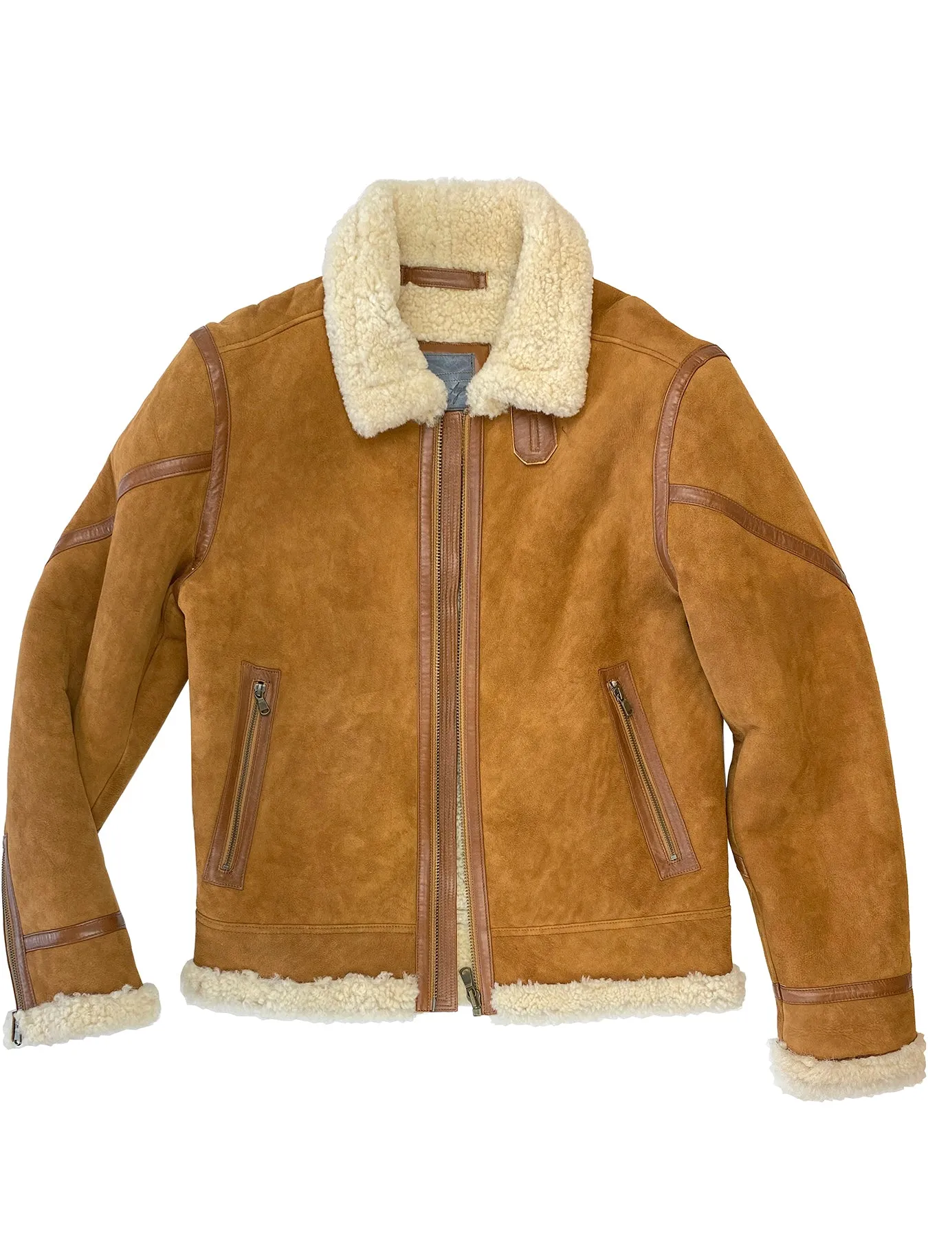 B3 Washed Suede Shearling Jacket 4171