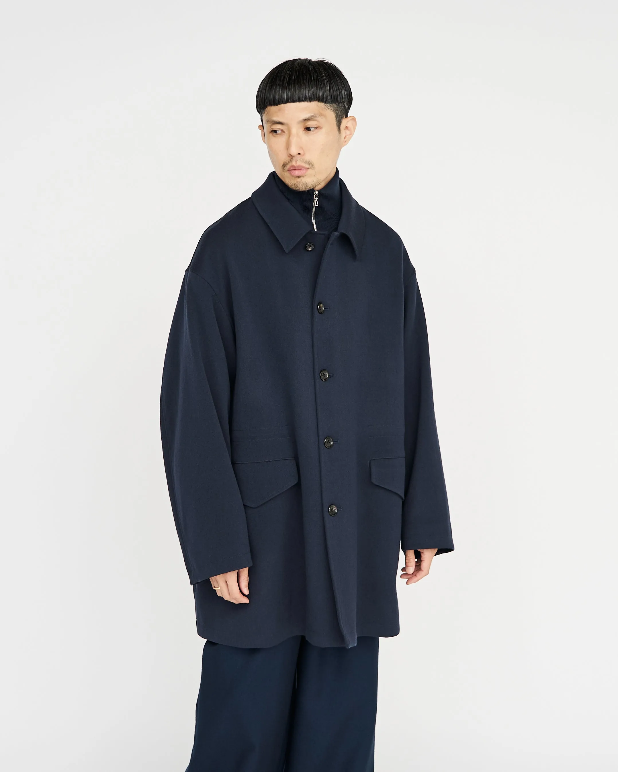 Back Twill Satin Coat