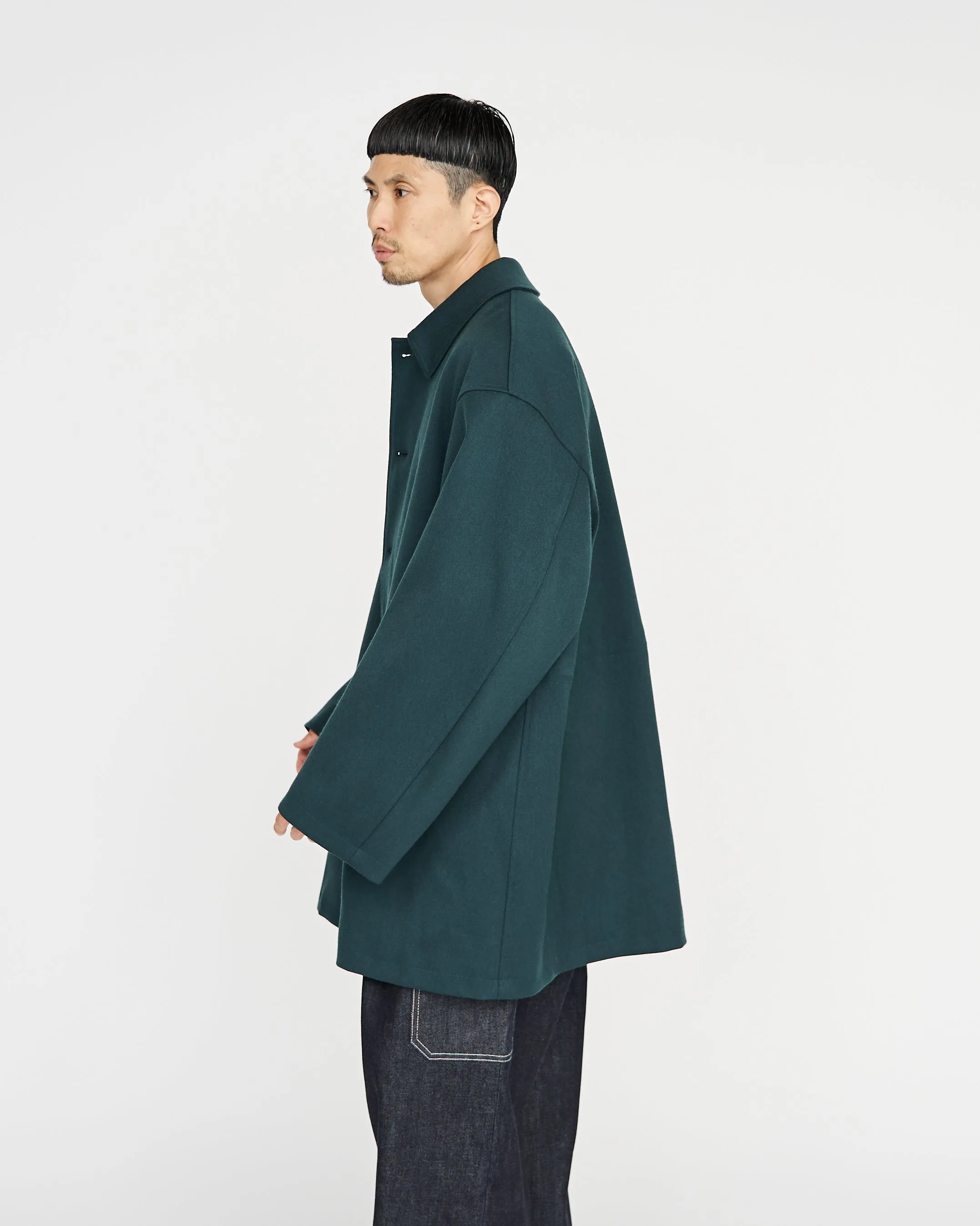 Back Twill Satin Coat