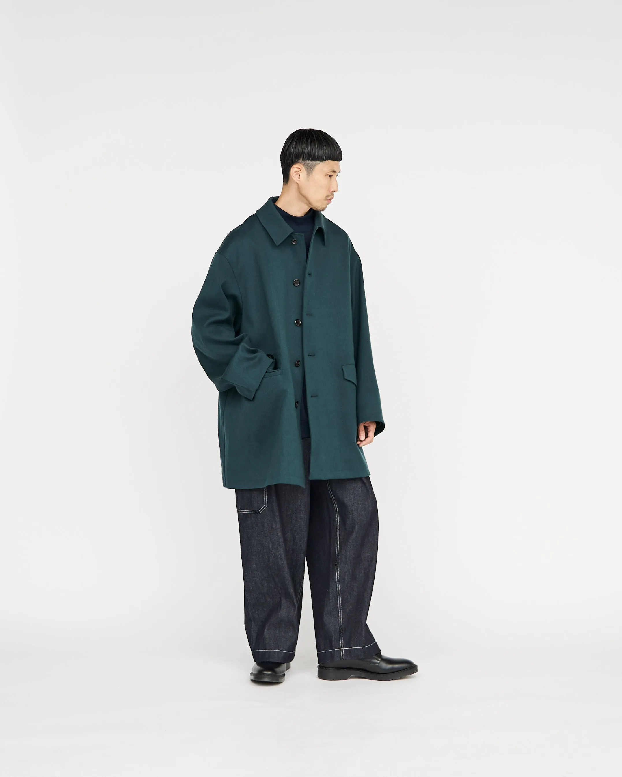 Back Twill Satin Coat