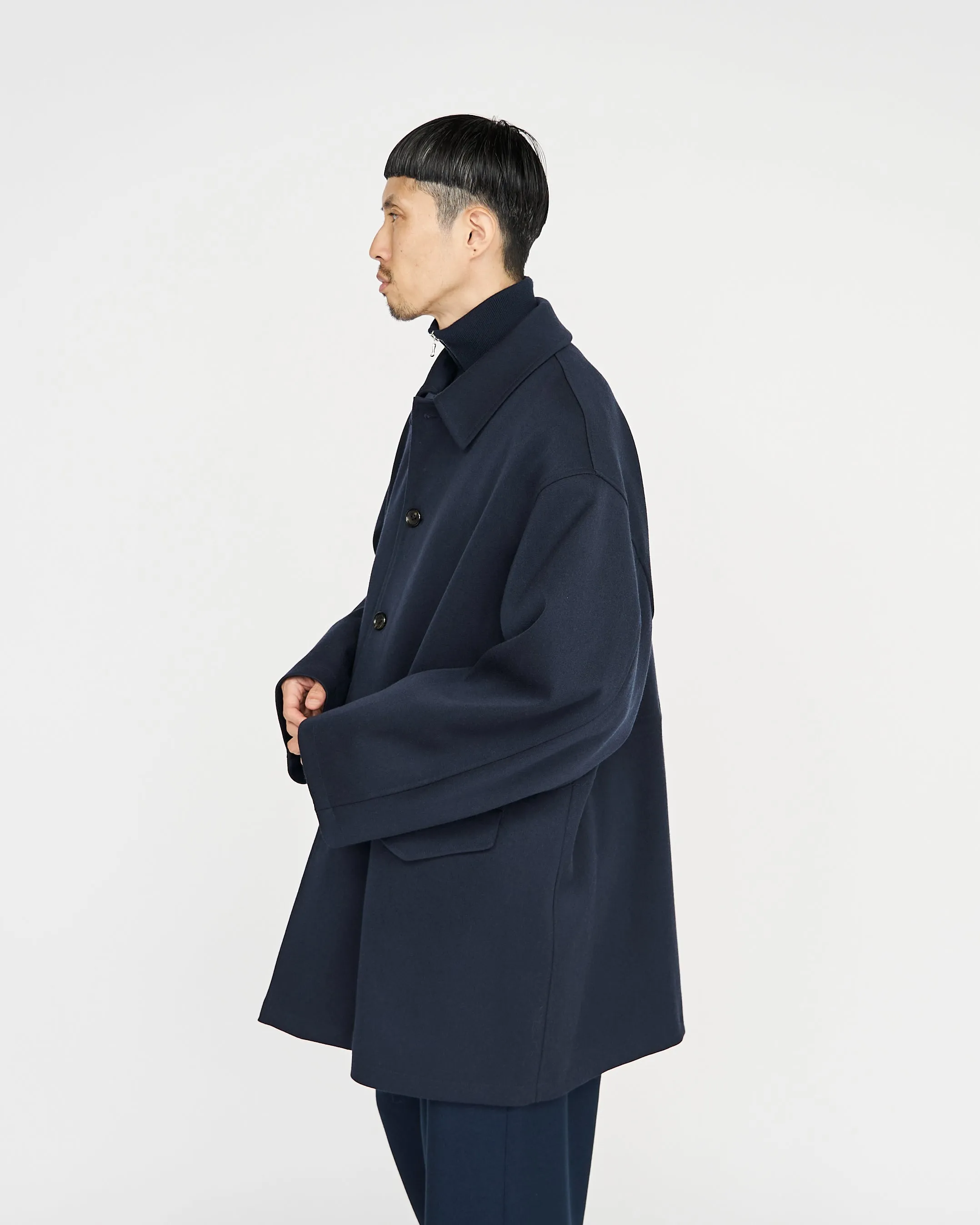 Back Twill Satin Coat