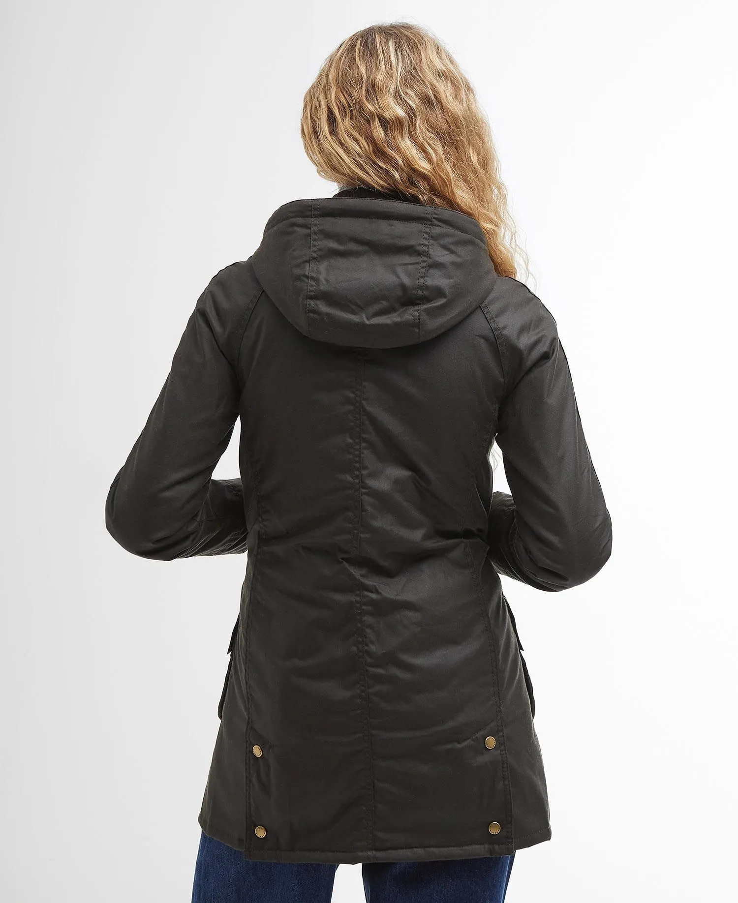 Barbour Bower Wax Jk Imbottito Parka Donna