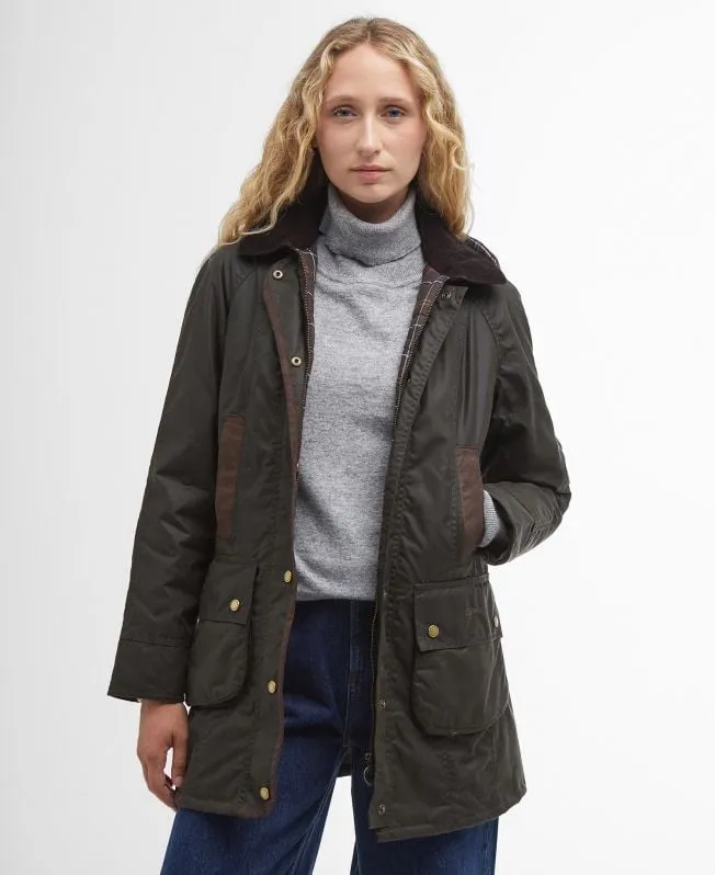 Barbour Bower Wax Jk Imbottito Parka Donna