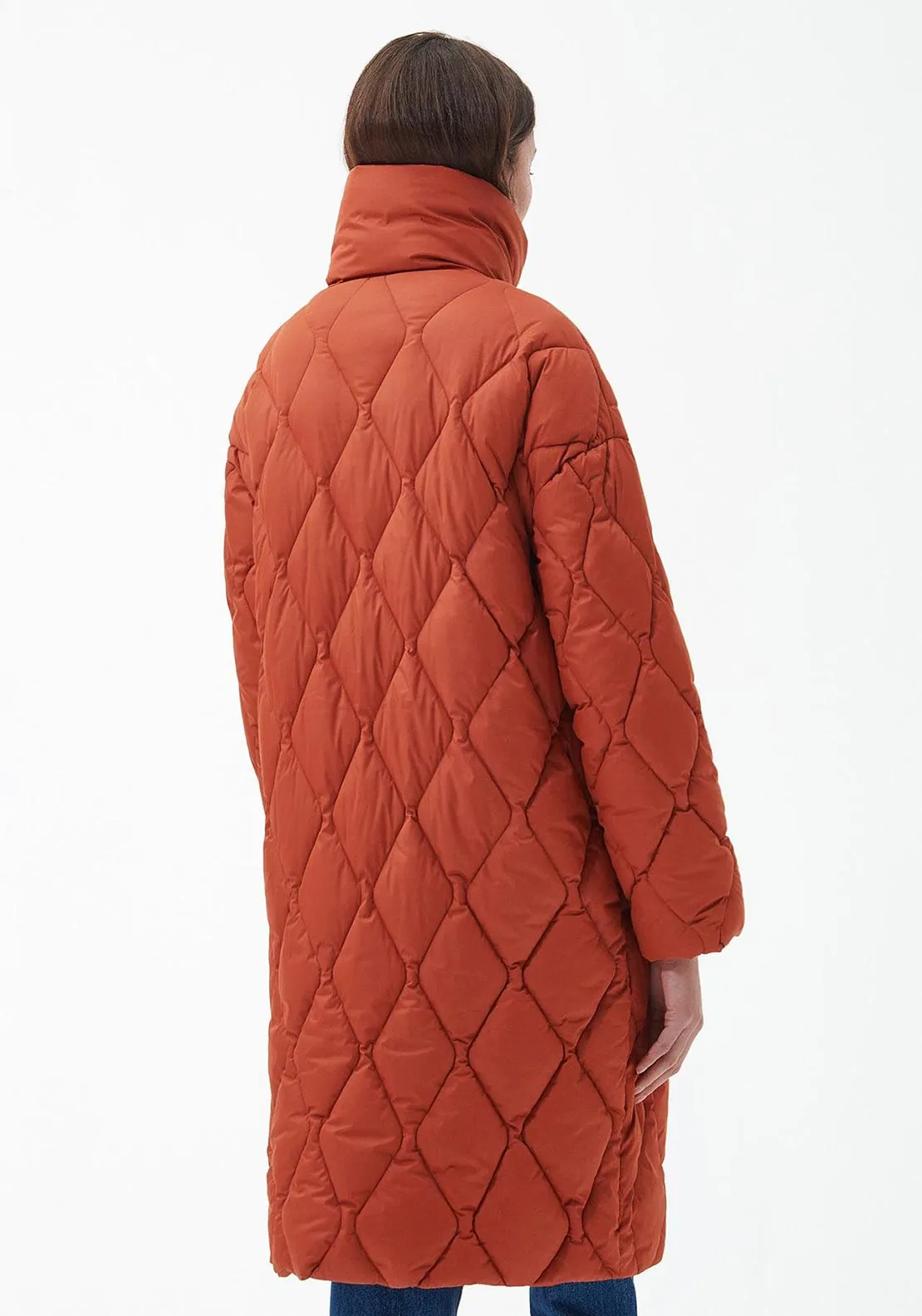 Barbour Womens Samphire Quilted Jacket, Spiced Pumpkin