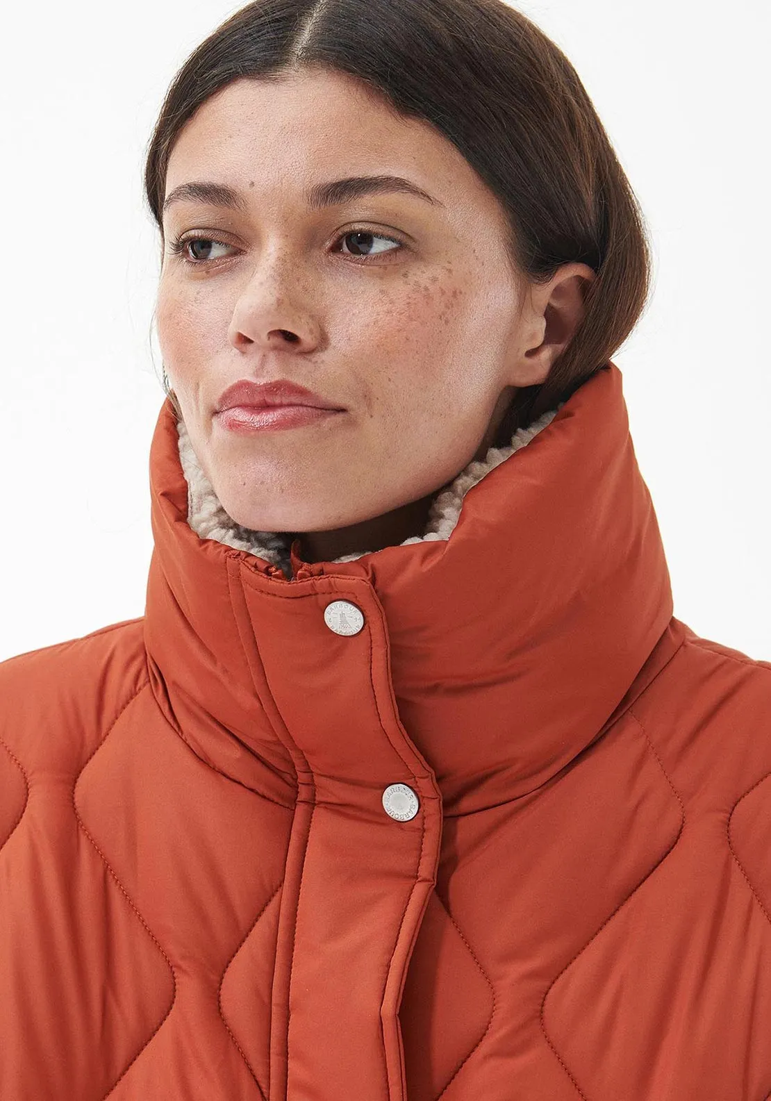 Barbour Womens Samphire Quilted Jacket, Spiced Pumpkin