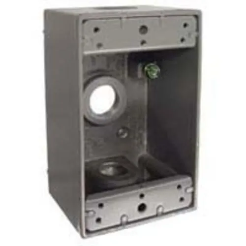 Bell 5320-0 Outlet Boxes, Aluminum, 4-1/2", Gray