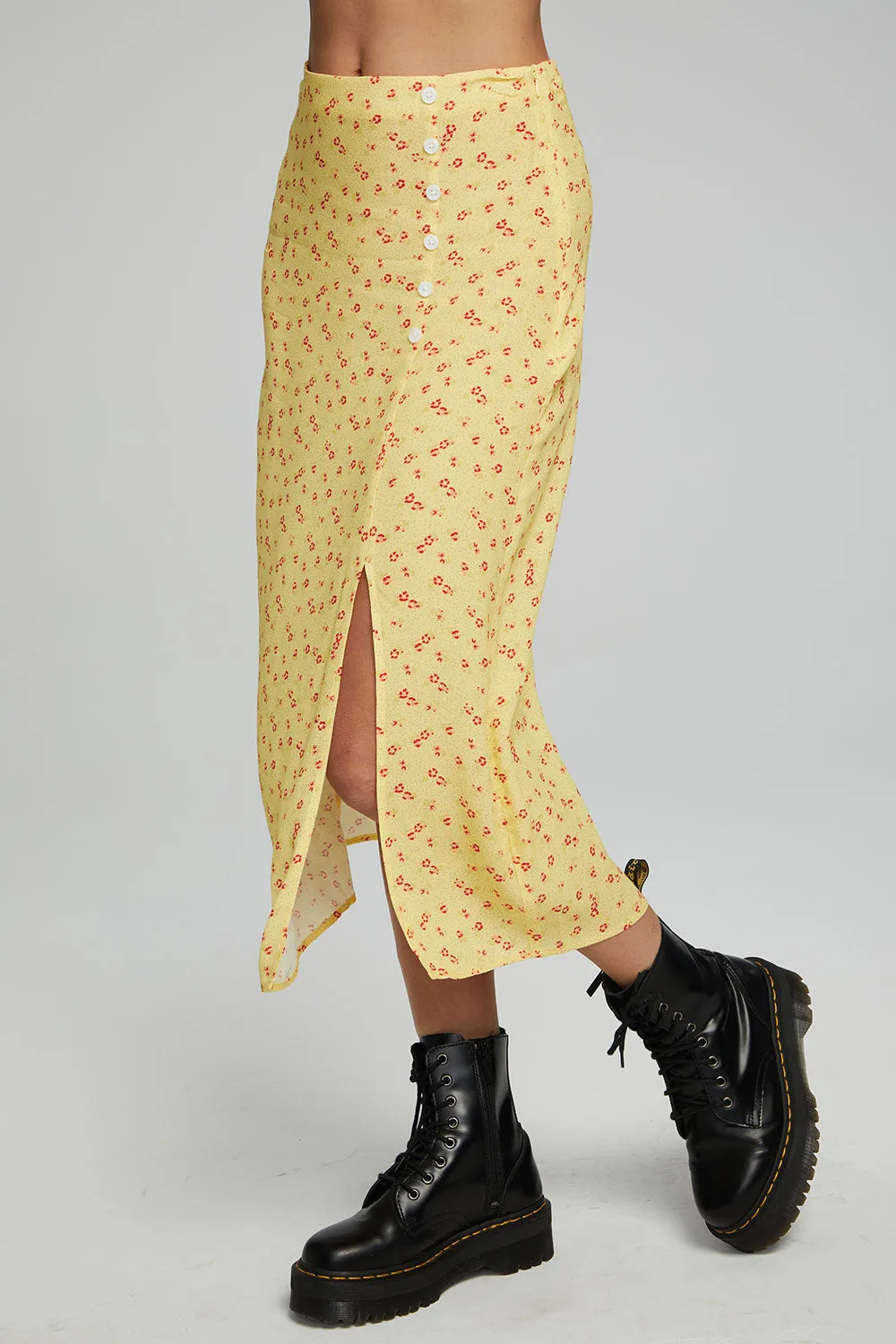 Belle Midi Skirt - Anise Flower