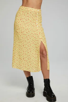 Belle Midi Skirt - Anise Flower