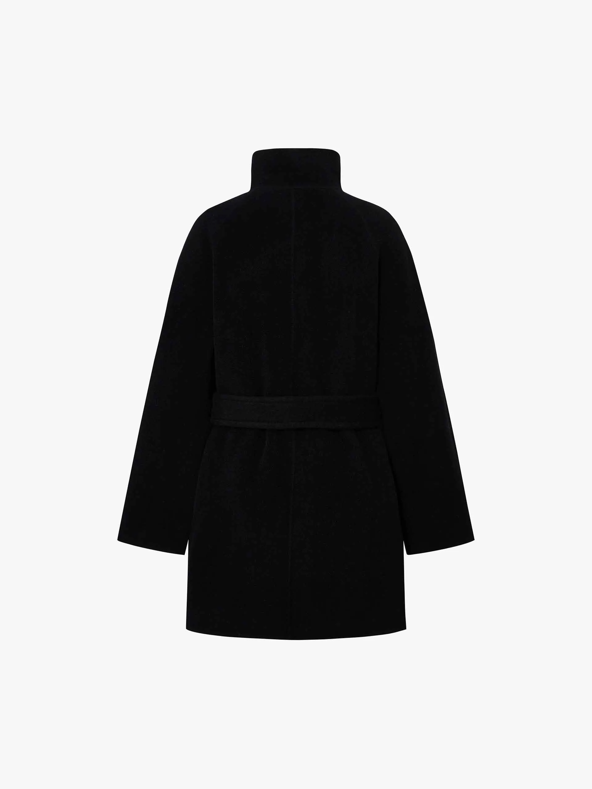 Belted Double Sided Wool Coat