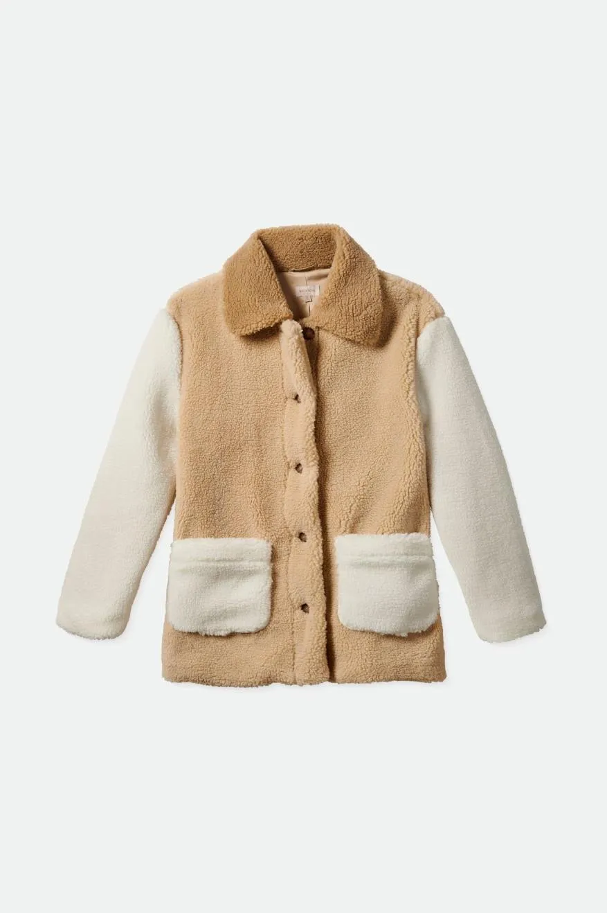 Bern Sherpa Coat - Dove/Vanilla