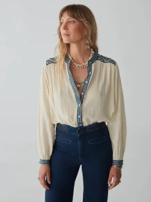 Beth Blouse - Wandering Sapphire