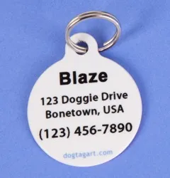 Boston Terrier Dog ID Tag