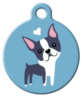 Boston Terrier Dog ID Tag