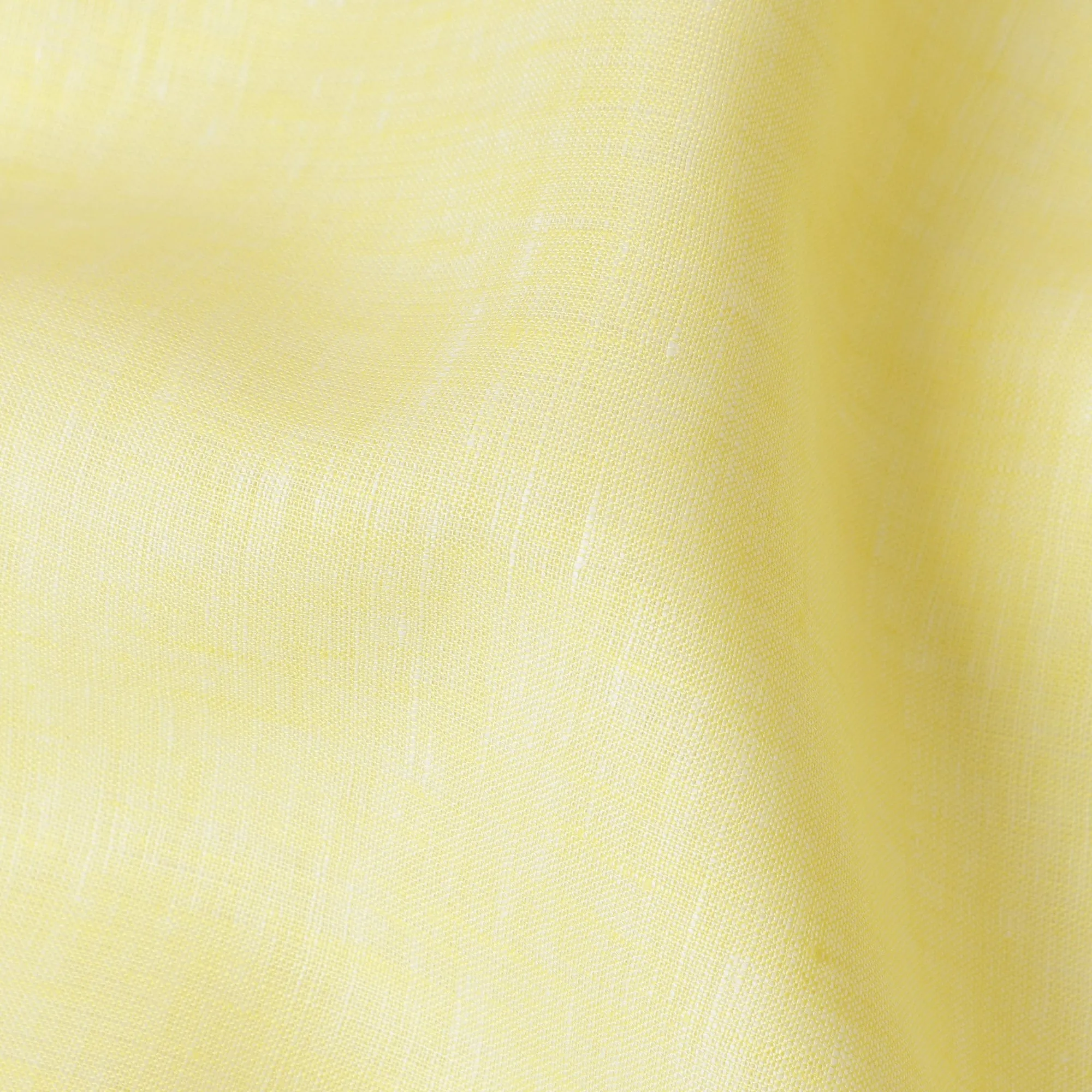 Bright Yellow Pure Linen Fabric for Tailoring, 60 Lea, 150 cm Width-D20553