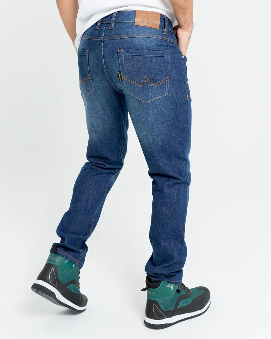 ByCity Bull Men's Motorcycle Jeans - Dark Blue