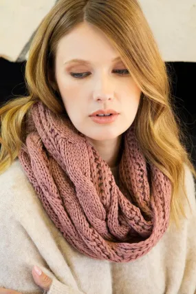 Cable Knit Infinity Scarf