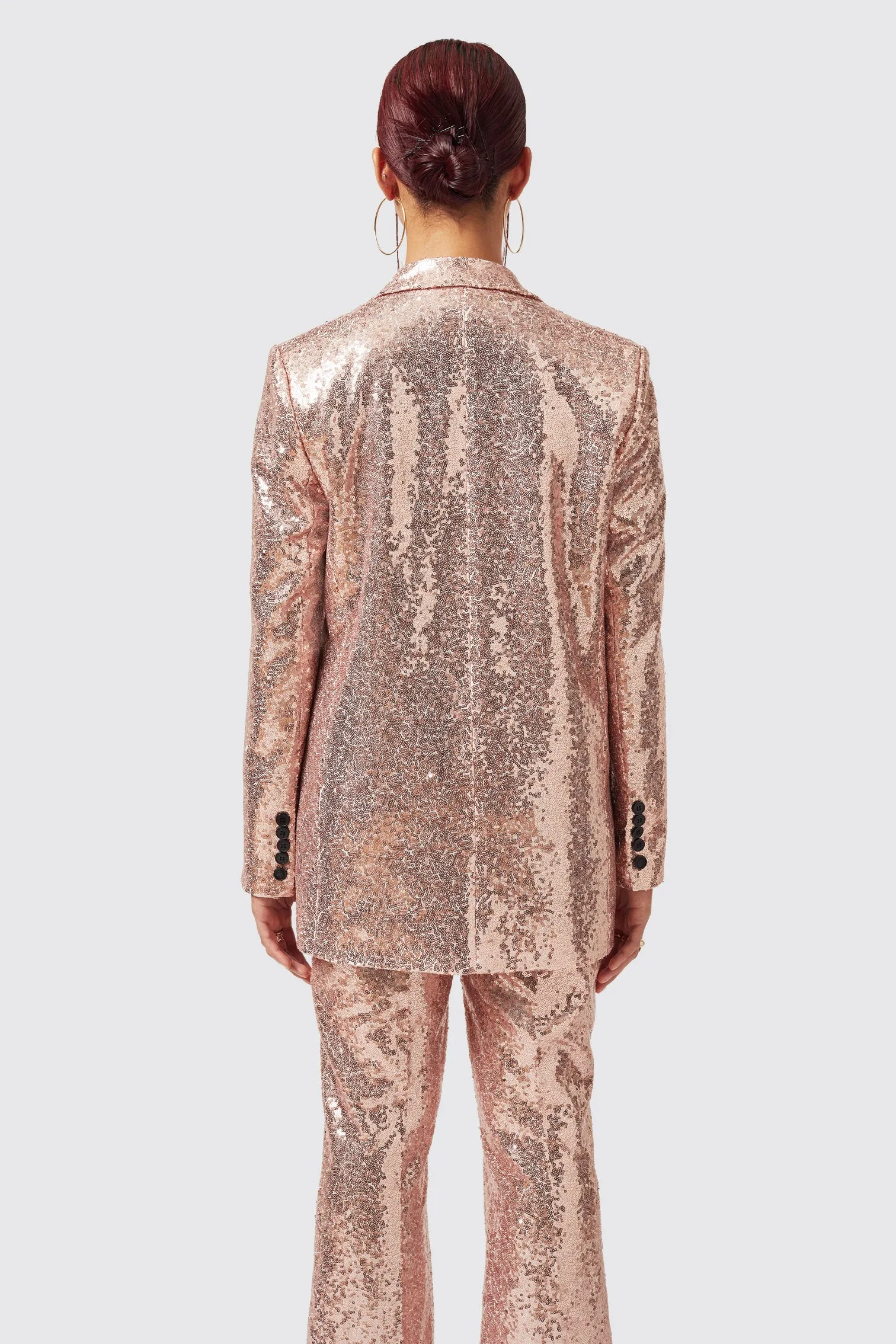 Caladium Slim Fit Pink Sequin Jacket - ARCHIVE