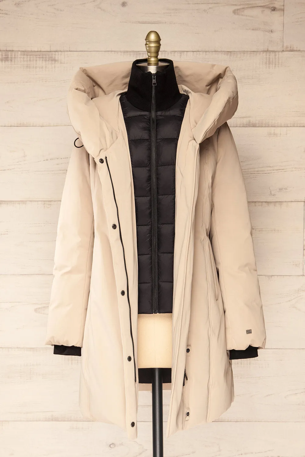 Camelia Ivory | Quilted Parka