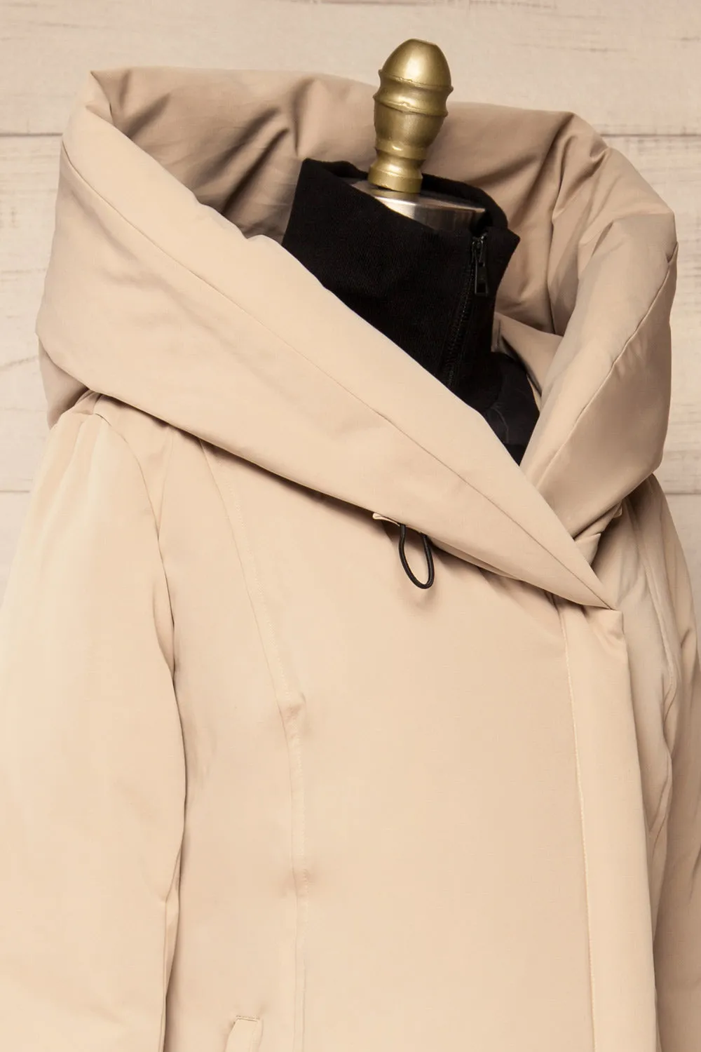 Camelia Ivory | Quilted Parka