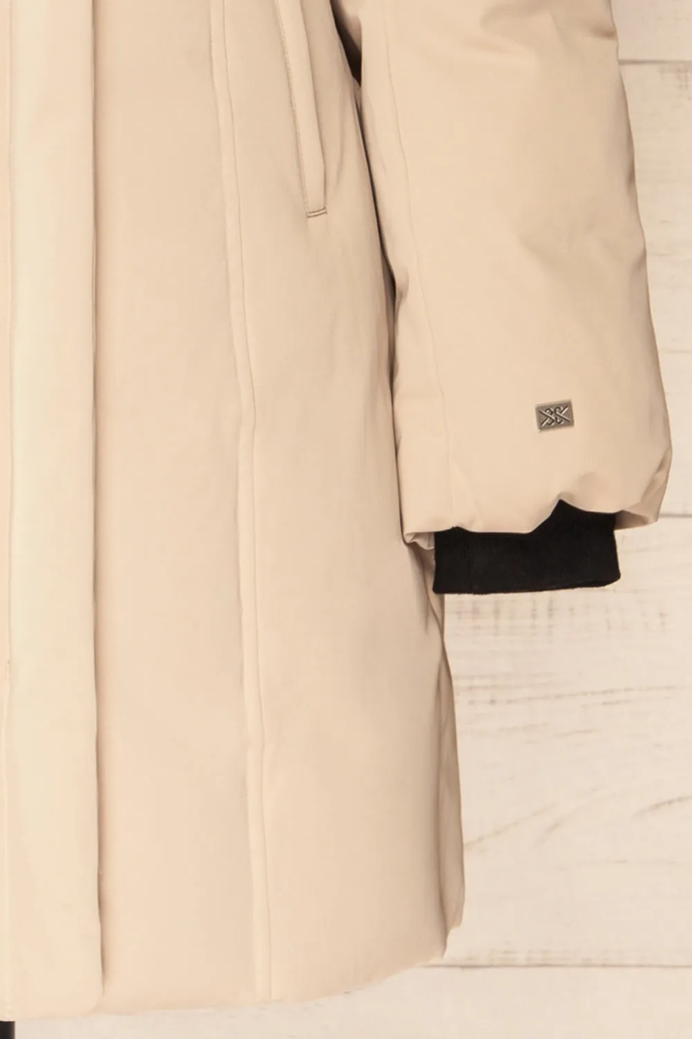 Camelia Ivory | Quilted Parka