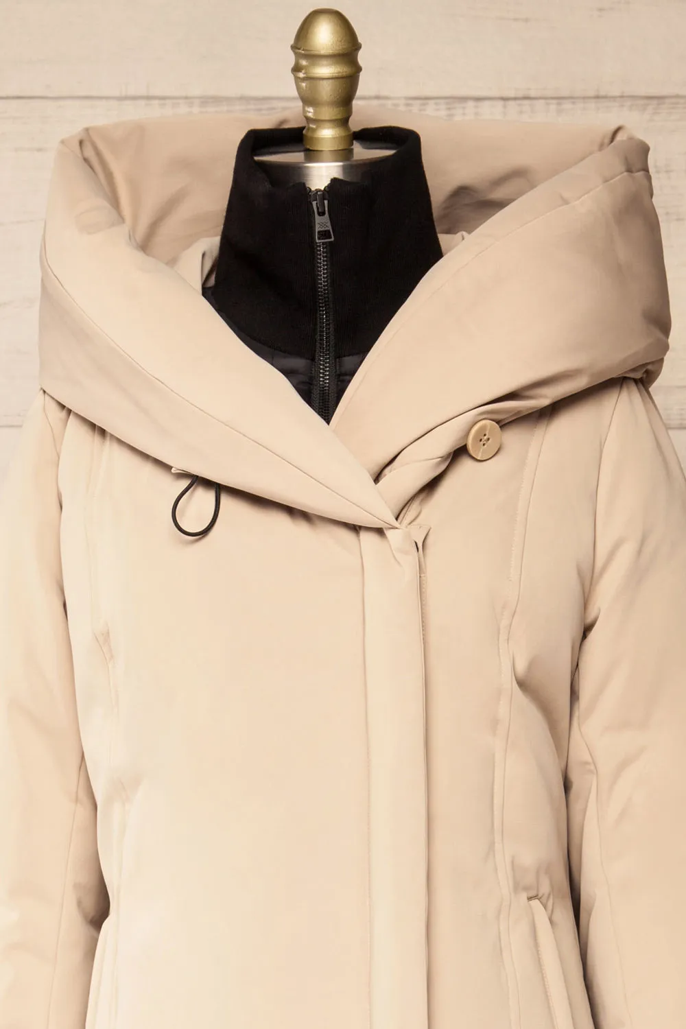 Camelia Ivory | Quilted Parka